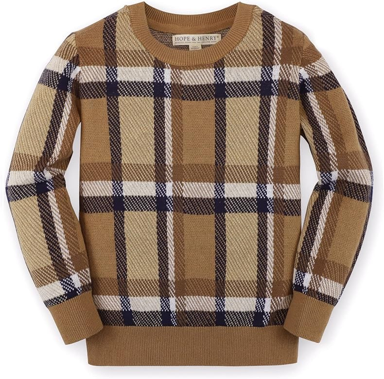 Hope & Henry Boys' Long Sleeve Crew Neck Pullover Sweater | Amazon (US)