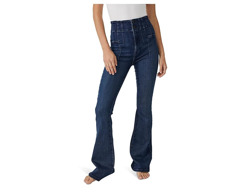 Free People We The Free Jayde Flare Jeans (Night Sky) Women's Jeans | Zappos