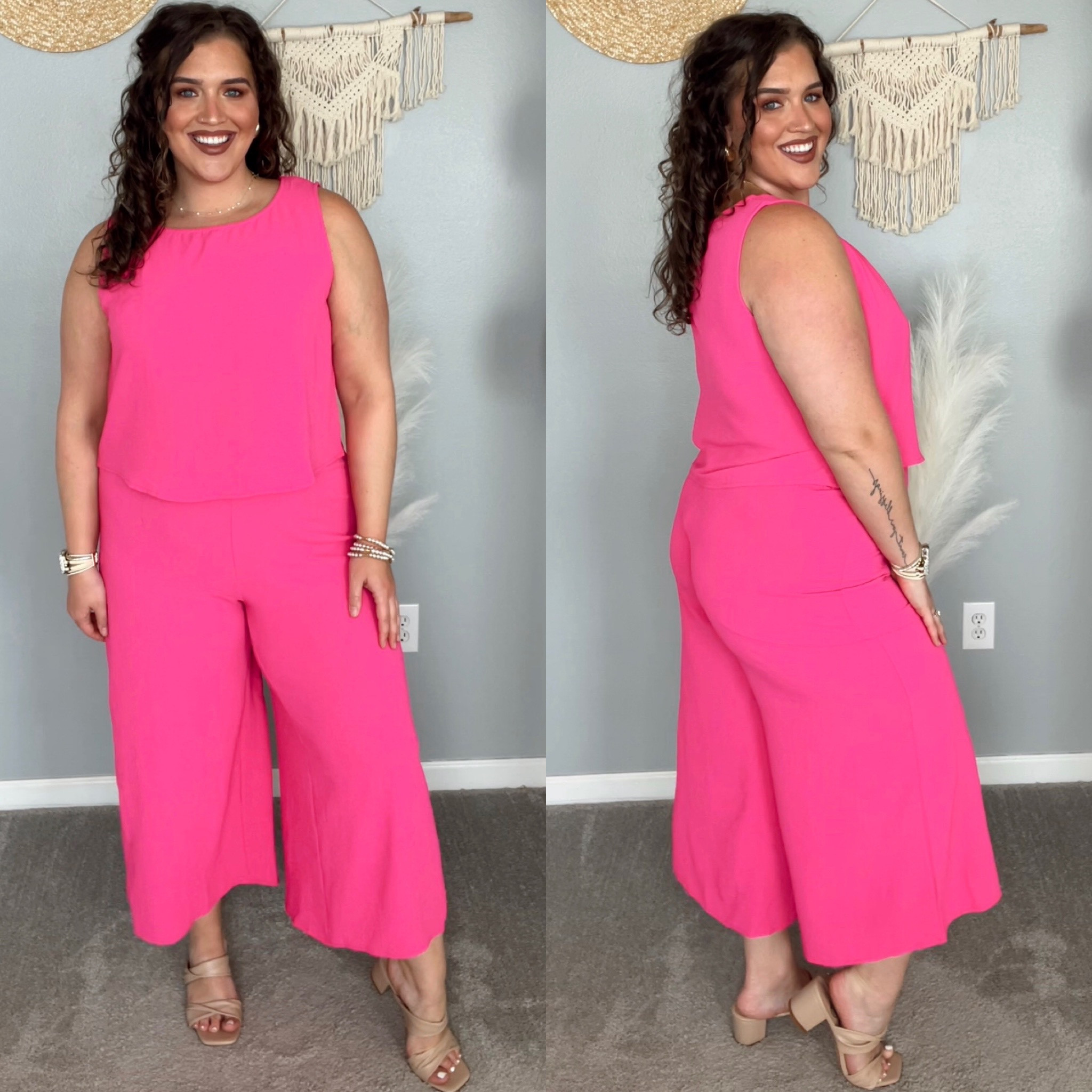 Midsize hot pink Barbie matching set 🩷✨🌸 
Size: XL 
#midsizeoutfits #ootd #casualoutfits #matchingset #everydaystyle #styleinspo #summeroutfits #barbie #heels #accessories #traveloutfit 

#LTKSeasonal #LTKstyletip #LTKmidsize