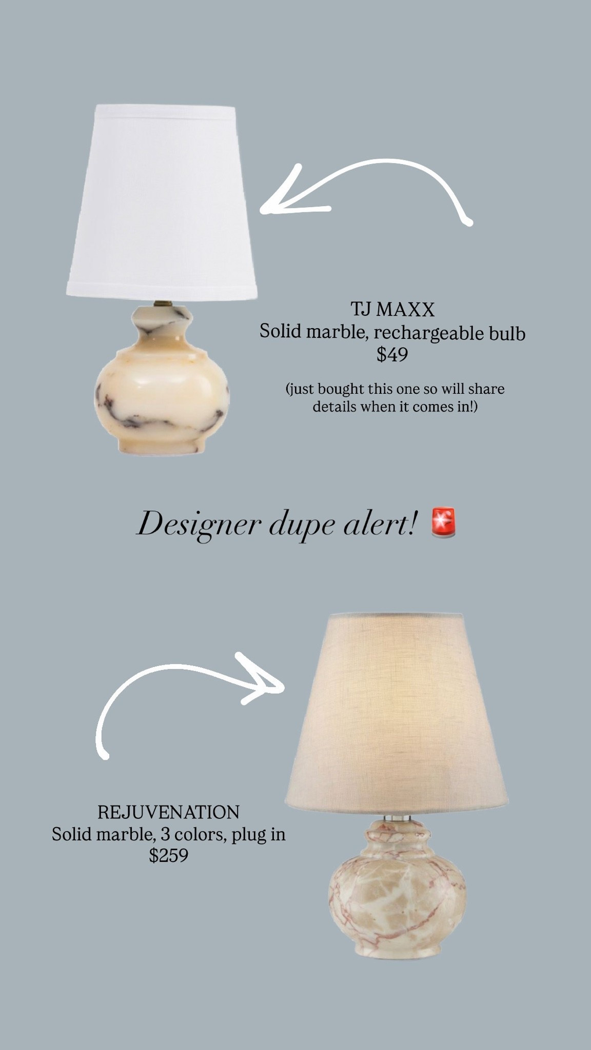 Designer dupe solid marble lamp 💡

#LTKHome #LTKSeasonal #LTKSaleAlert