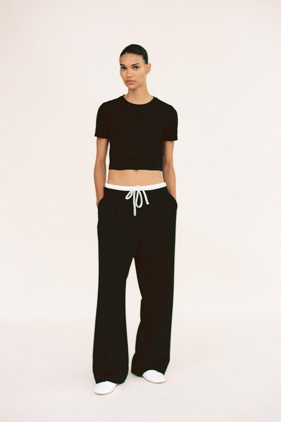 CROPPED STRETCH T-SHIRT | Zara US