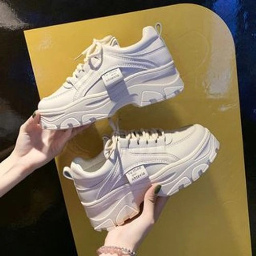 Shanhoo - Faux-Leather  Platform Sneakers | YesStyle Global