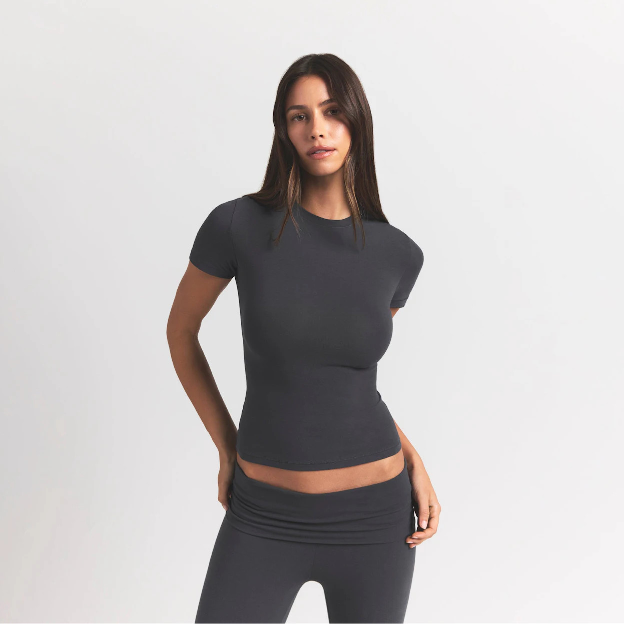 COTTON JERSEY T-SHIRT | ASH | SKIMS | SKIMS (US)