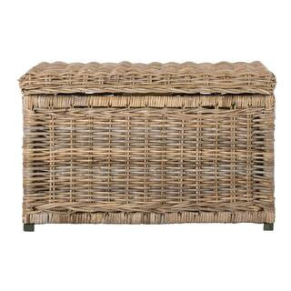 happimess Elijah 30 in. Natural Wicker Storage Trunk HPM9002B - The Home Depot | The Home Depot