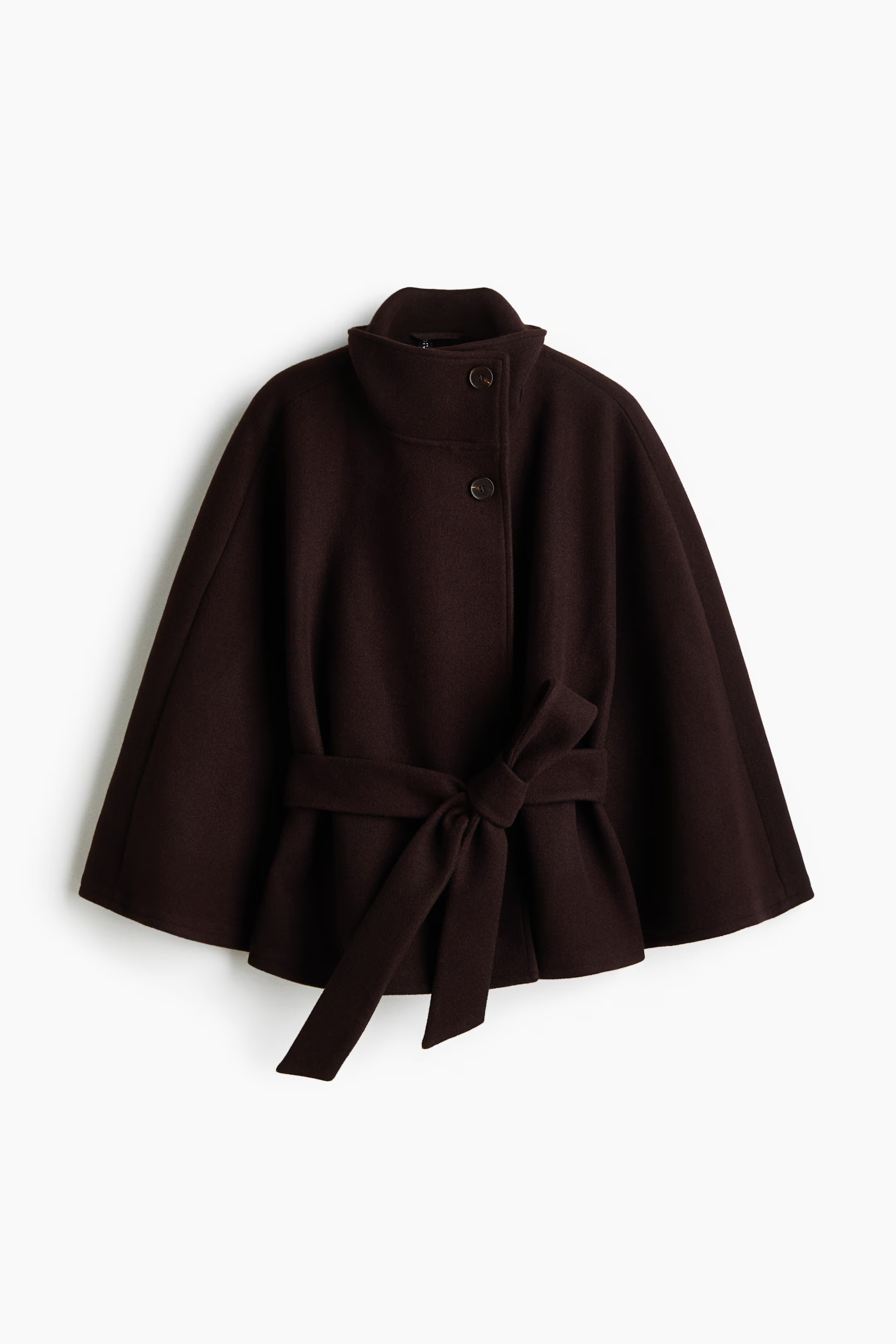 Belted cape coat | H&amp;M (UK, MY, IN, SG, PH, TW, HK)