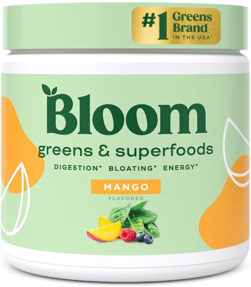 Bloom Nutrition Super Greens Powder for Digestive Health - Probiotics, Digestive Enzymes, Spiruli... | Amazon (US)