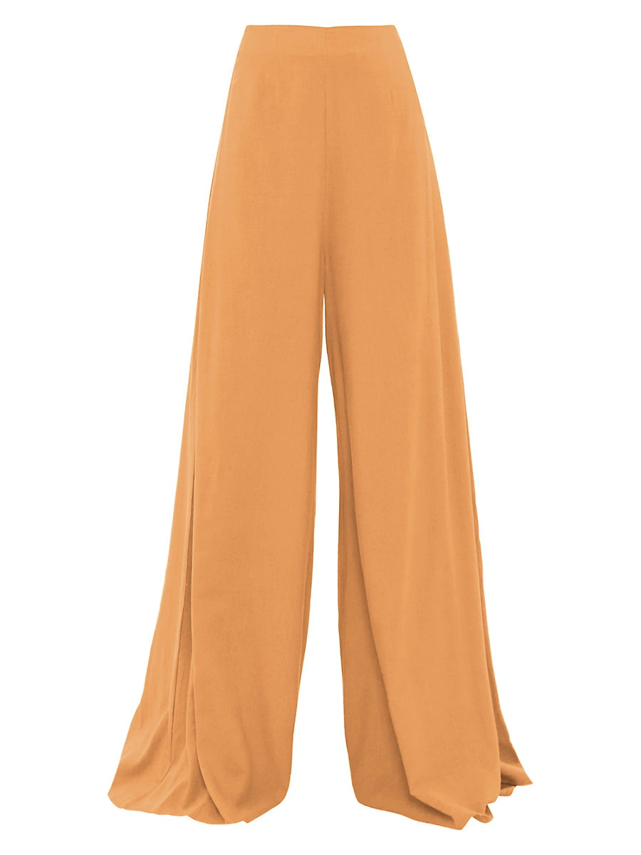 Women's Nata Wide-Leg Pants - Mustard - Size Medium | Saks Fifth Avenue