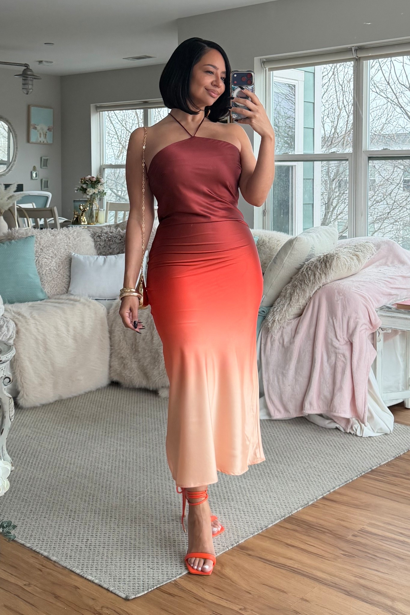 This ombré slip dress is so gorgeous for a beach vacation 🫶🏽 No stretch but runs true to size! 

resort wear, vacation dresses, vacation outfits 

#LTKTravel #LTKOver40 #LTKPetite