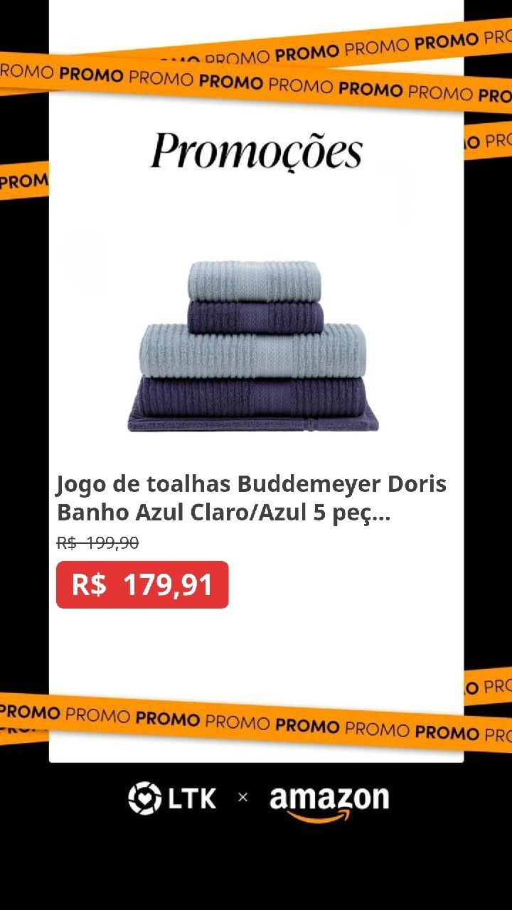 Gente, eu amo as Toalhas de banho da Buddemeyer. Essa está tão chique. Esse kit está disponível em várias cores na Promo, na Amazon. Vem conferir 🥰

#LTKhome #LTKbrasil #LTKfamily