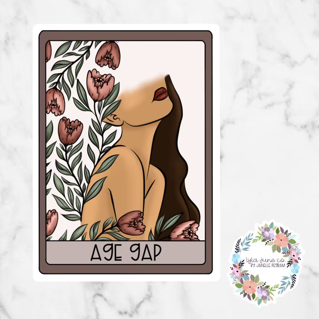 Age Gap Romance Tarot Card Trope Sticker/ Book Lover Sticker / - Etsy | Etsy (US)