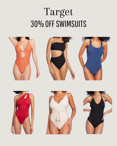 Target 30% off swimsuits! 

#LTKswim #LTKSeasonal #LTKsalealert