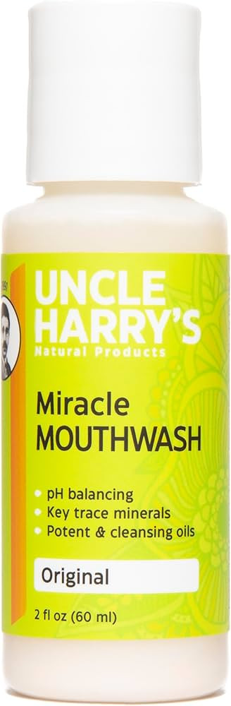 Uncle Harry's Natural Alkalizing Miracle Mouthwash | Adult & Kids Mouthwash for Bad Breath | pH B... | Amazon (US)