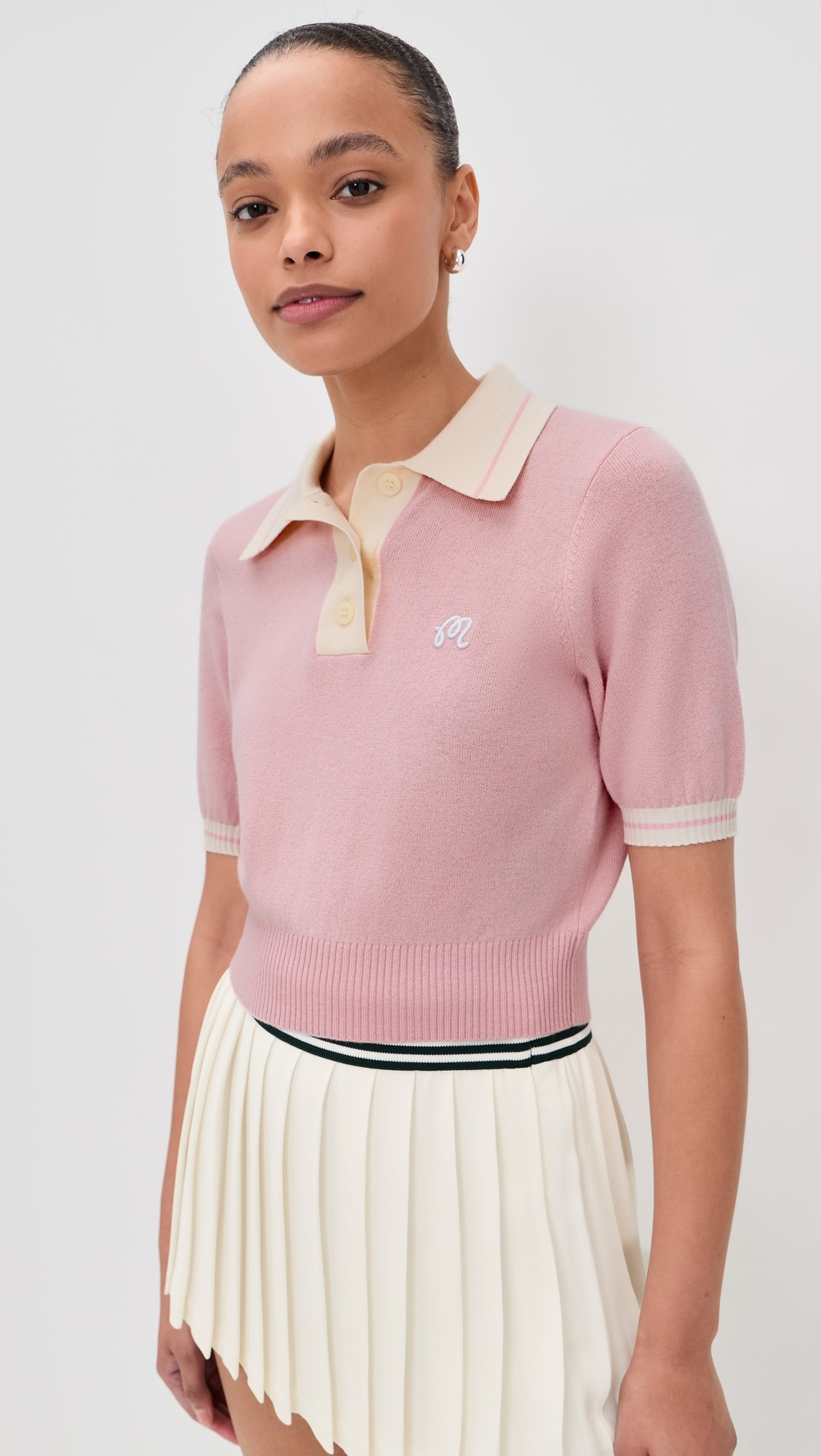 Mikayla Wool Knit Polo Pull Over | Shopbop