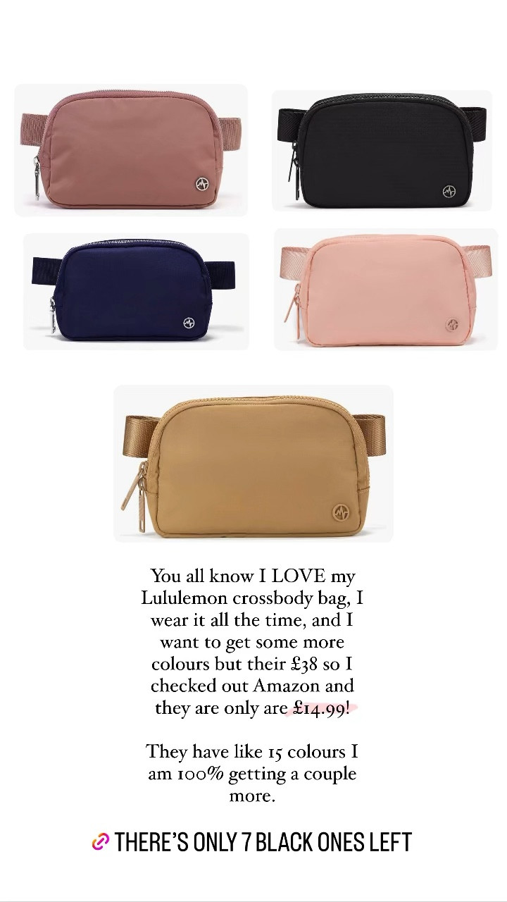 Lululemon dupe zipper crossbody bags

#LTKunder50 #LTKSeasonal #LTKeurope