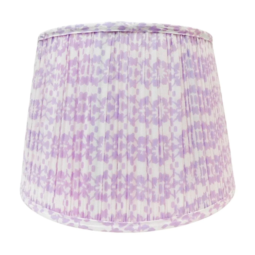 Mosaic Lavender Pleated Lamp ShadeOne Size (9.5" Height x 14" Diameter x 11" Top Diameter) | Laura Park Designs