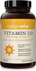 NatureWise Vitamin D3 2000iu (50 mcg) Healthy Muscle Function, and Immune Support, Non-GMO, Glute... | Amazon (US)
