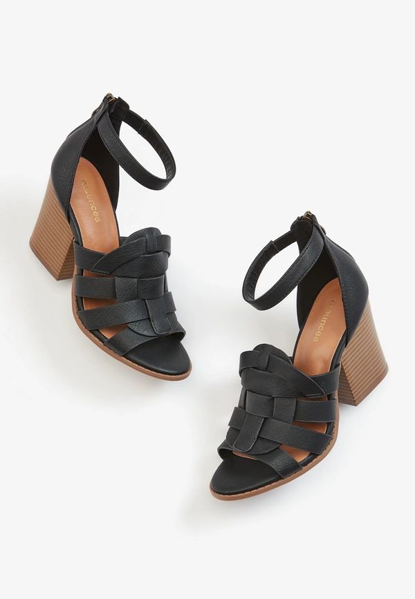 Brandy Black Block Heel | Maurices