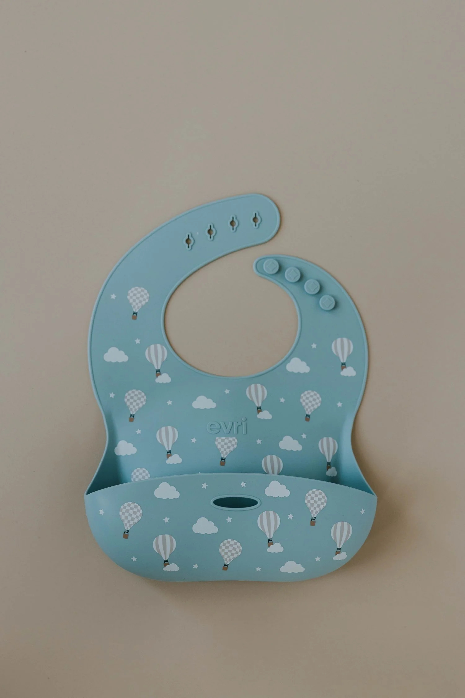 Printed Silicone Bib Up Up & Away | Evri LLC