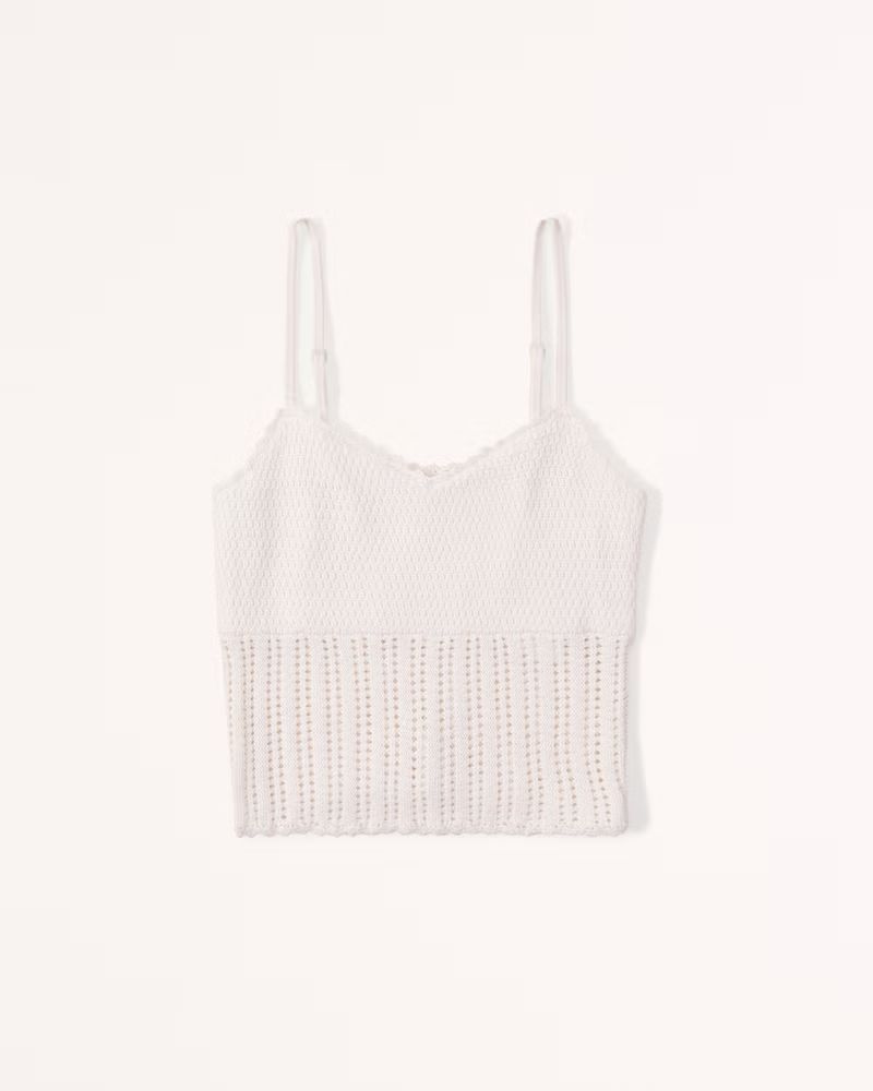 Crochet Sweetheart Tank | Abercrombie & Fitch (US)