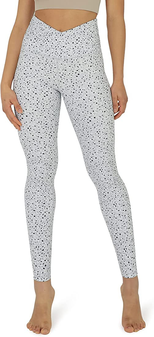 ODODOS Gathered Cross Waist Yoga Pants for Women, Crossover Athletic Workout Leggings -21" / 25" ... | Amazon (US)