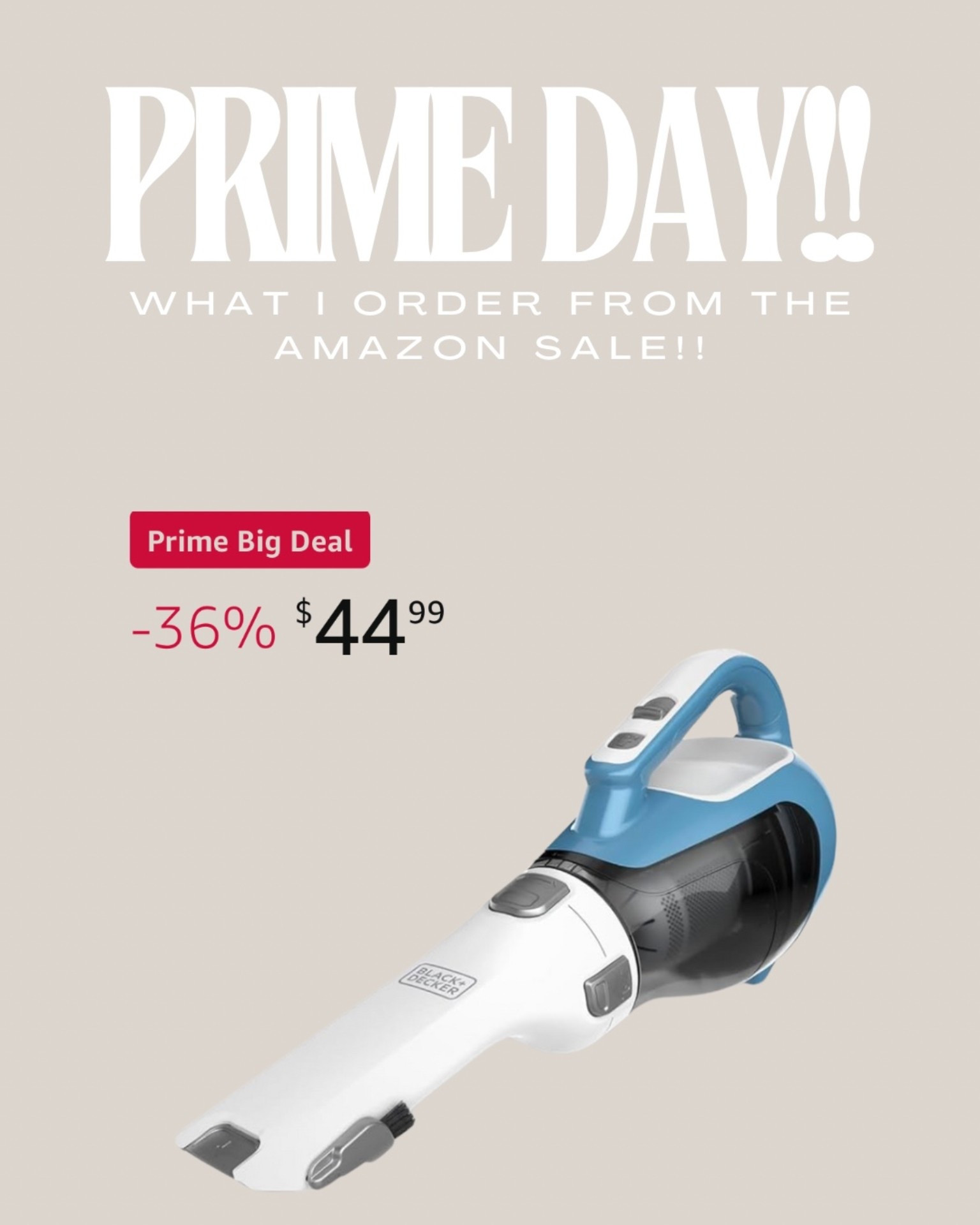 Black + decker vacuum on sale I ordered for prime day!

#LTKHome #LTKSaleAlert #LTKSeasonal