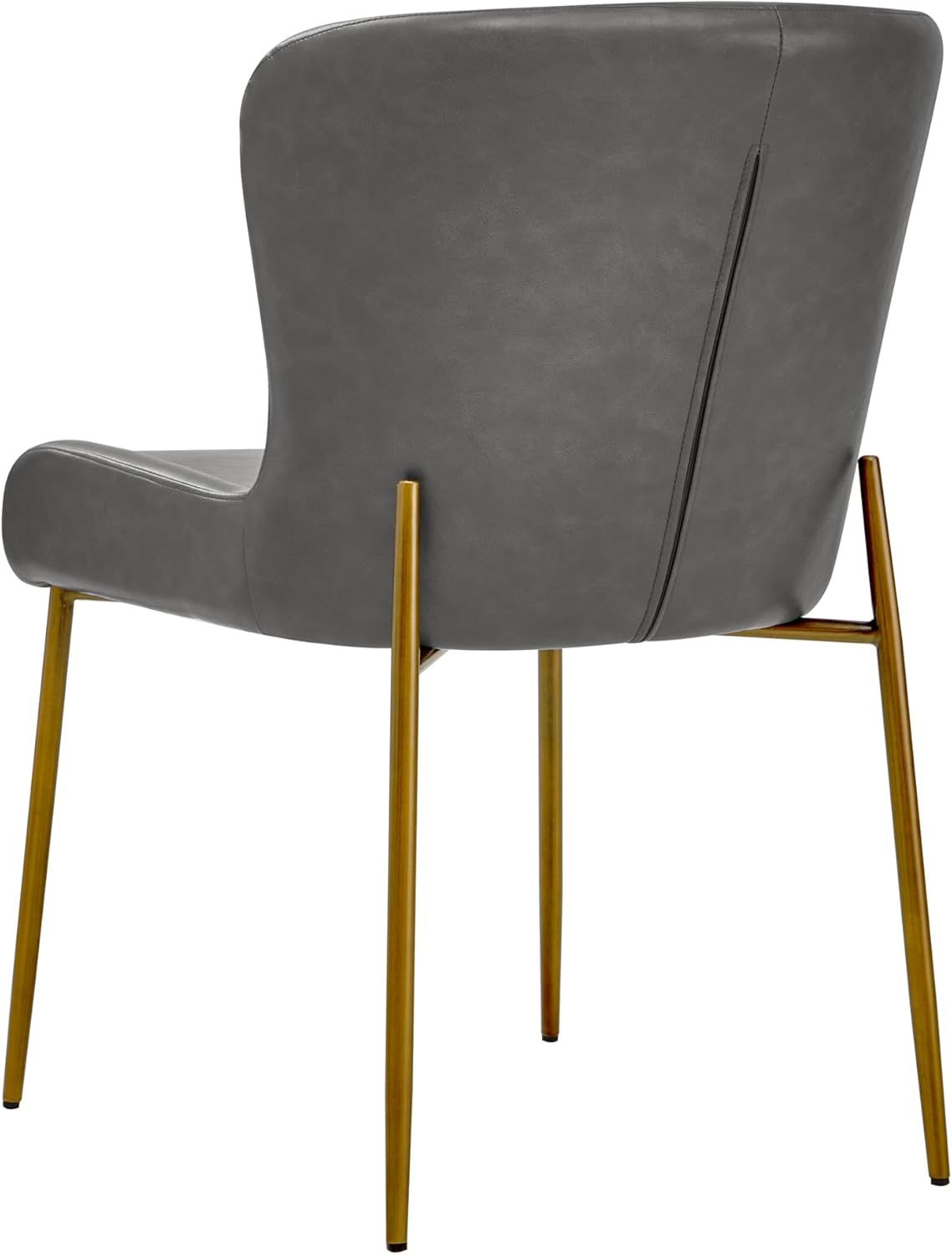 CHITA Modern Dining Chairs Set of 2,Upholstered Mid Century Modern Chair Armless Faux Leather Acc... | Amazon (US)
