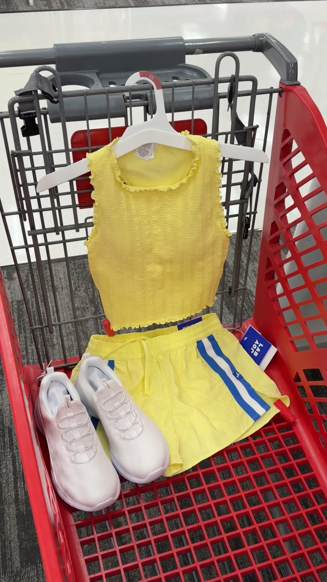 New at Target, ruched top with built in padding and active shorts, several colors. #targetstyle