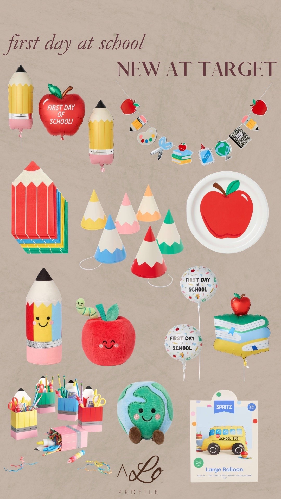 Back to School: First day of school decor via Target 🤍