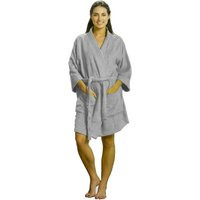 Personalized Women's Thigh Length Kimono Robe - Bamboo & Cotton Blended Spa Bathrobe For Ladies | Etsy (US)