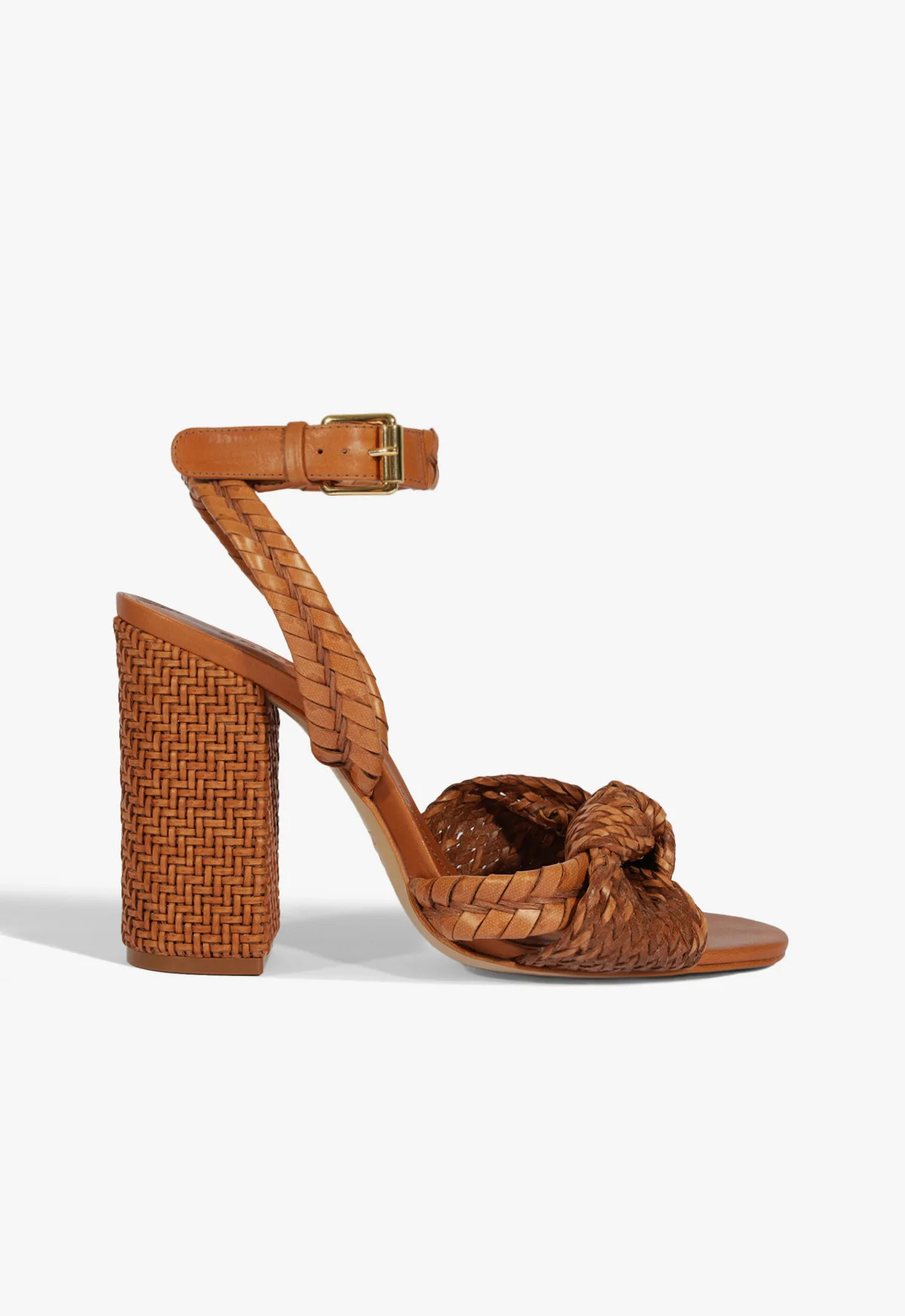 Khari Block Sandal | Brown | Synthetic | Schutz (US)
