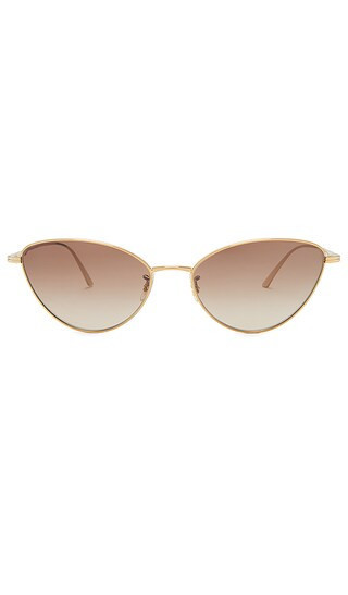 Oliver Peoples X Khaite 1998C Sunglasses in Metallic Gold. | Revolve Clothing (Global)