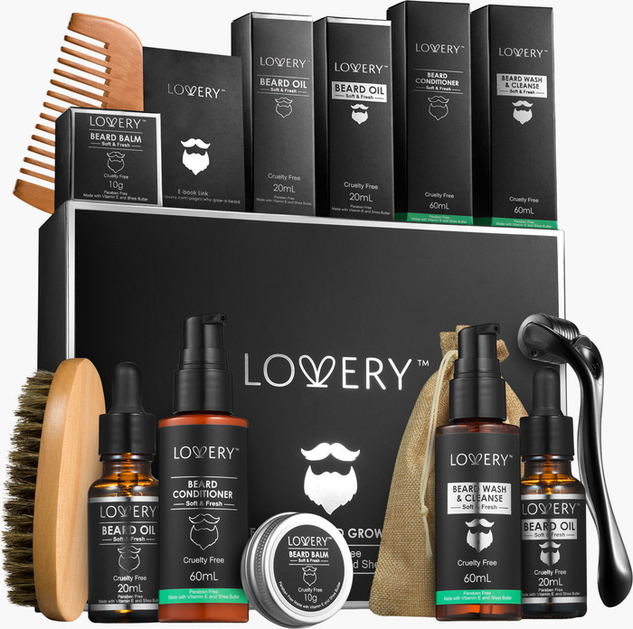 Lovery Men's 12-Piece Beard Grooming and Growth Kit | Nordstrom | Nordstrom