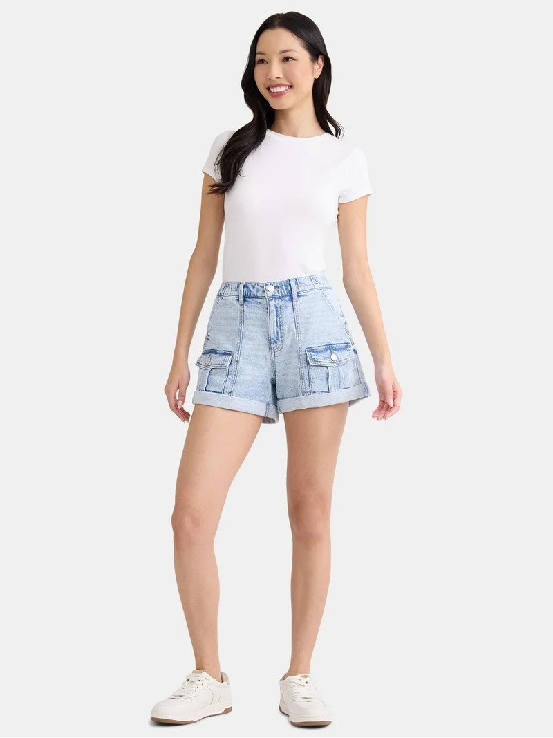 Time and Tru Women's Utility Short, 4" Inseam, Size Range 2-20 | Walmart (US)