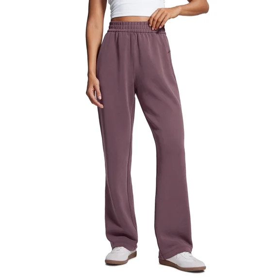 CRZ YOGA SoftAura Straight Leg Casual Sweatpants Women 28" Modal Lounge Travel Pants with Pockets | Walmart (US)