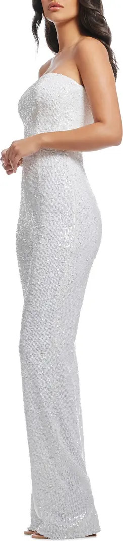 Andy Sequin Strapless Jumpsuit | Nordstrom