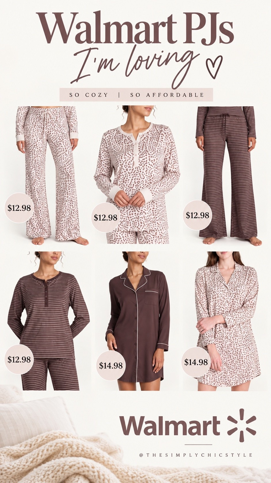 Walmart PJs that I can’t get enough of! Im 5”6 and these have great length!

#LTKdayinmylife #LTKgrwm #LTKootd