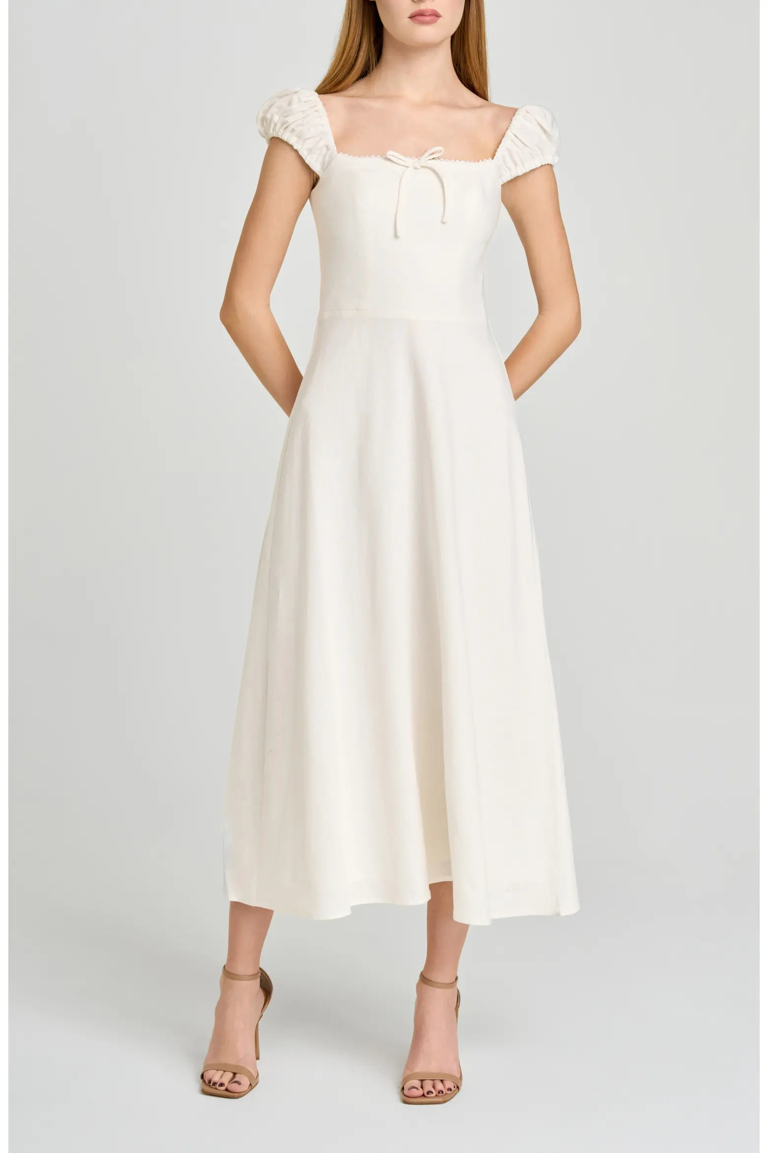 Carina Cap Sleeve Linen Blend Maxi Dress (Women) | Nordstrom | Nordstrom