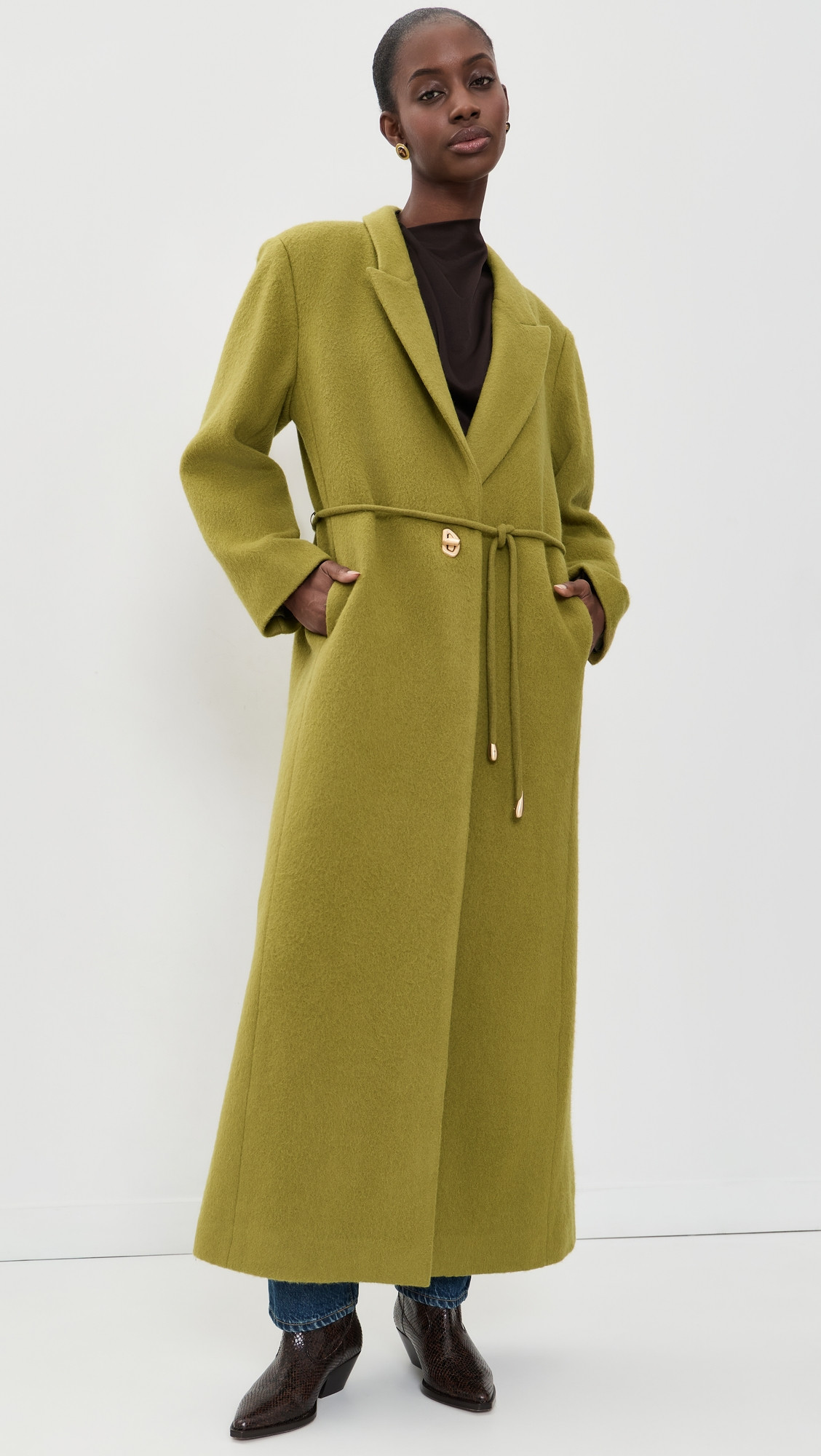 Cult Gaia Emm Outerwear Chive L | Shopbop