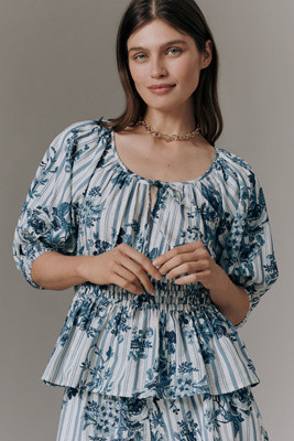 The Somerset Puff Sleeve Blouse | Anthropologie (US)
