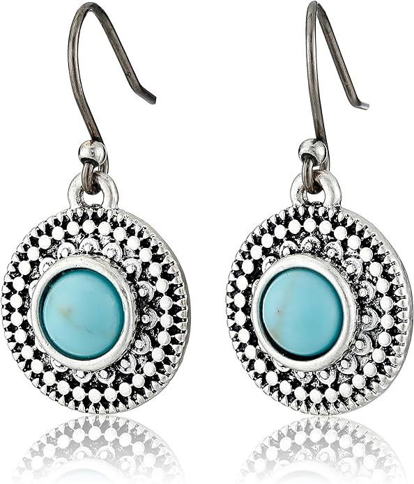 Lucky Brand Turquoise-Hued Drop Earrings | Amazon (US)