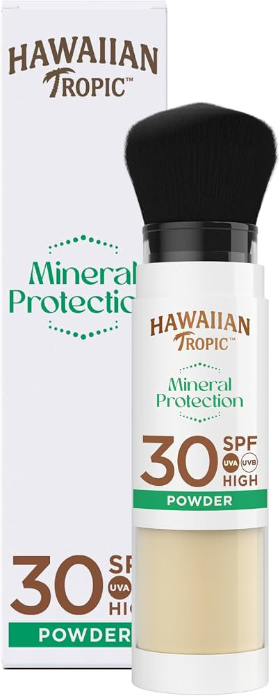 Hawaiian Tropic Mineral Protection Sunscreen Powder Brush - SPF 30 | Amazon (UK)