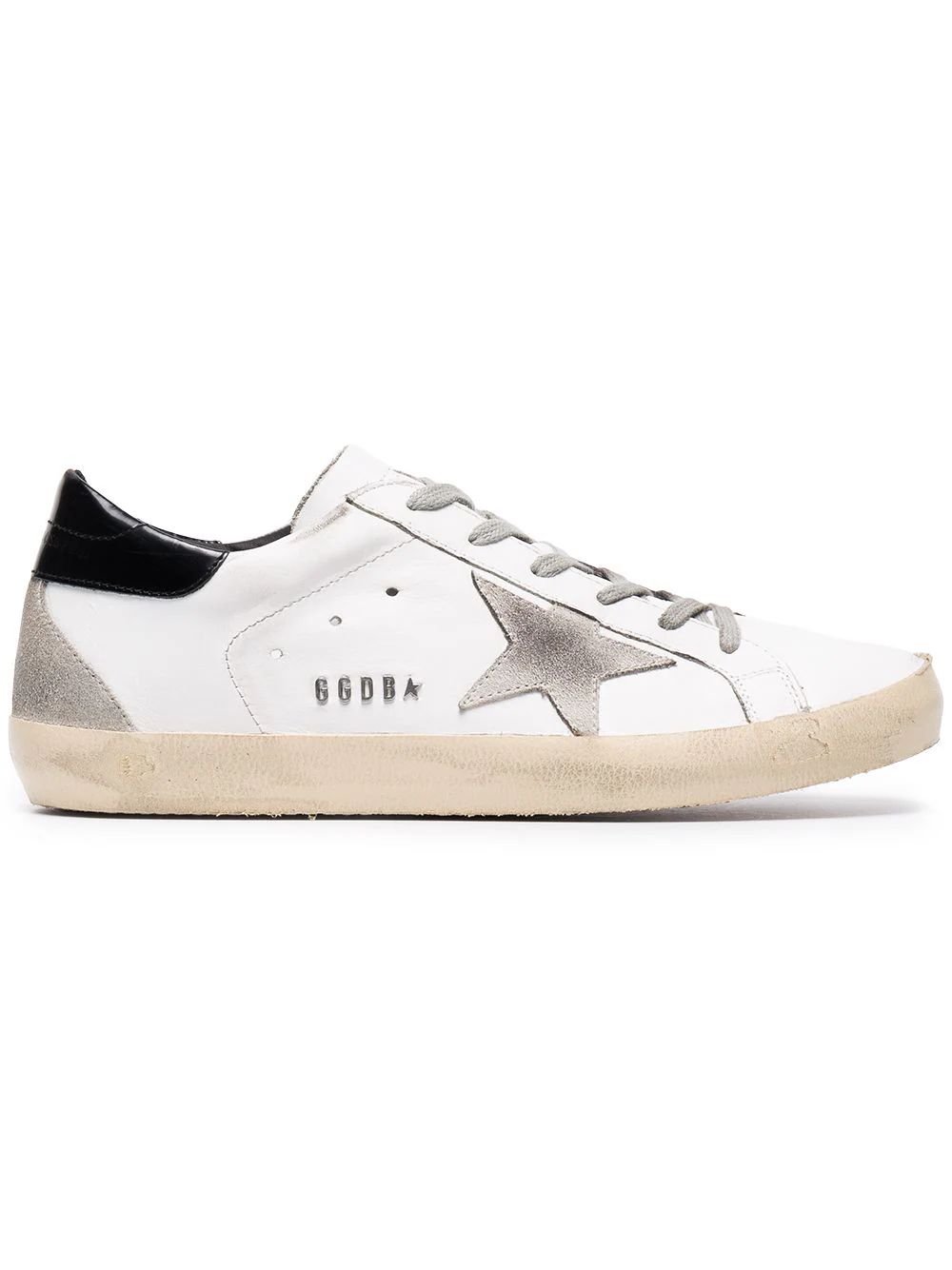 Golden Goose Deluxe Brand Distressed White Superstar sneakers | FarFetch US