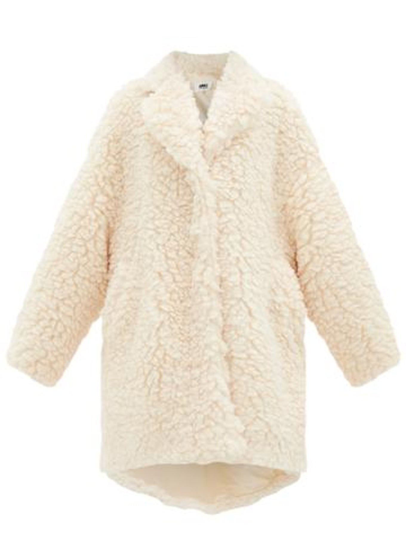 Faux-shearling cocoon coat | MM6 Maison Margiela | Matches (US)