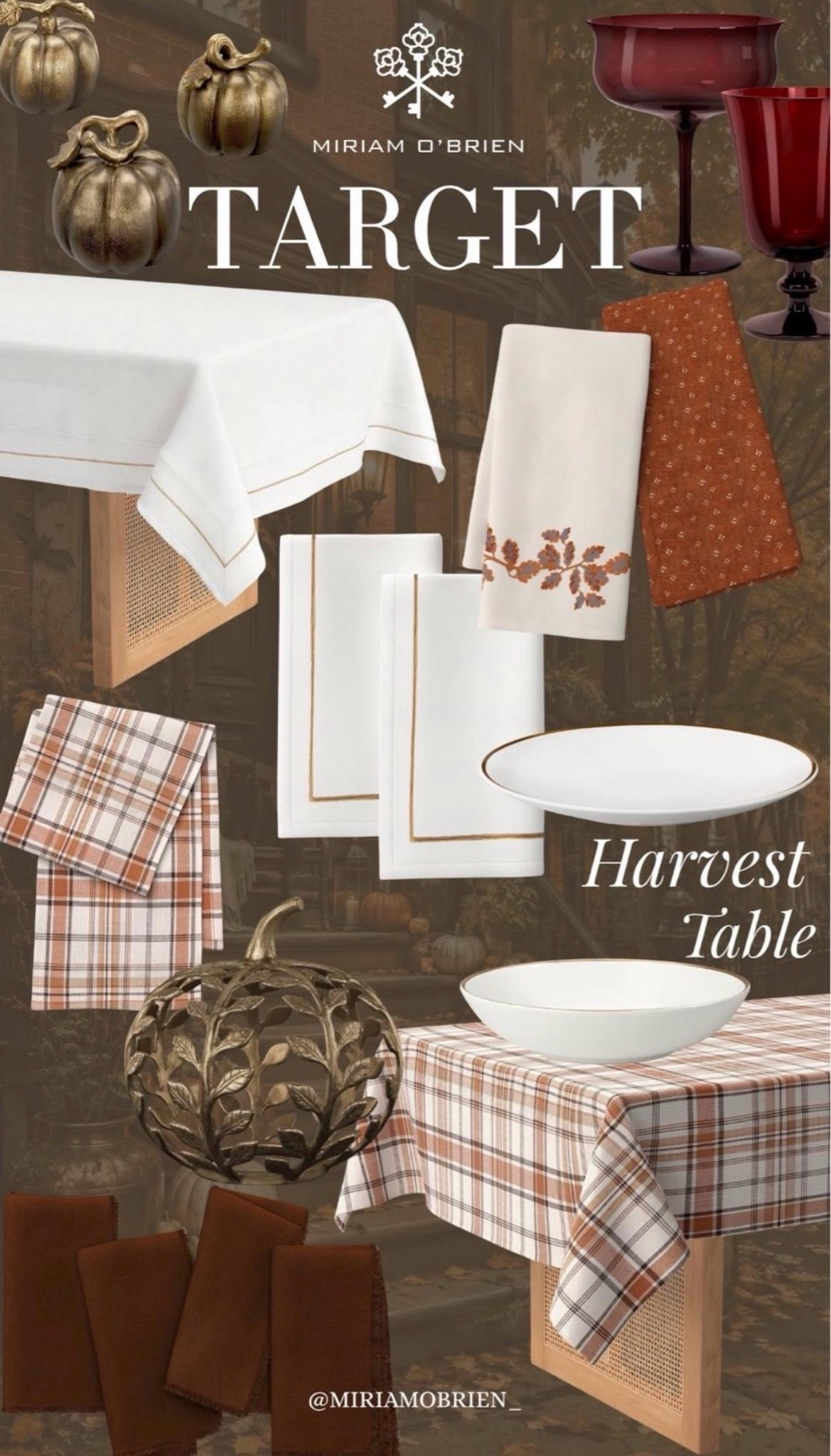Harvest Table @ Target

Follow me @miriamobrien on IG and TikTok 

#Hosting #Table #HeritageFor #Fall#Target

#LTKHome #LTKOver40 #LTKSeasonal