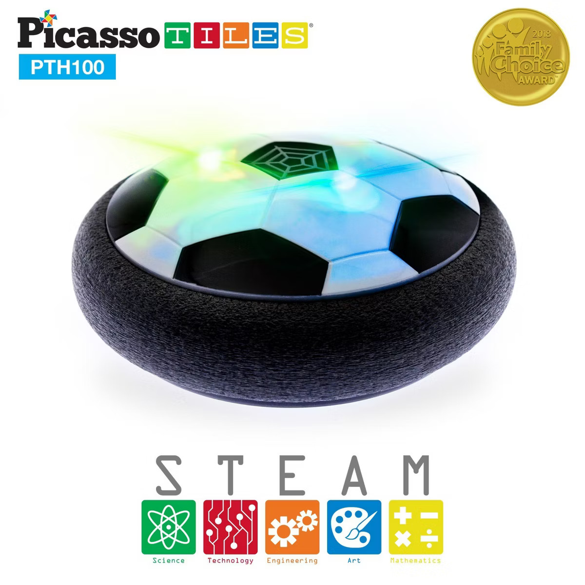 PICASSO-TILES Hover Soccer Ball Toy for Kids, Foam Bumper Indoor Outdoor Sports Game, Fun Holiday... | Target