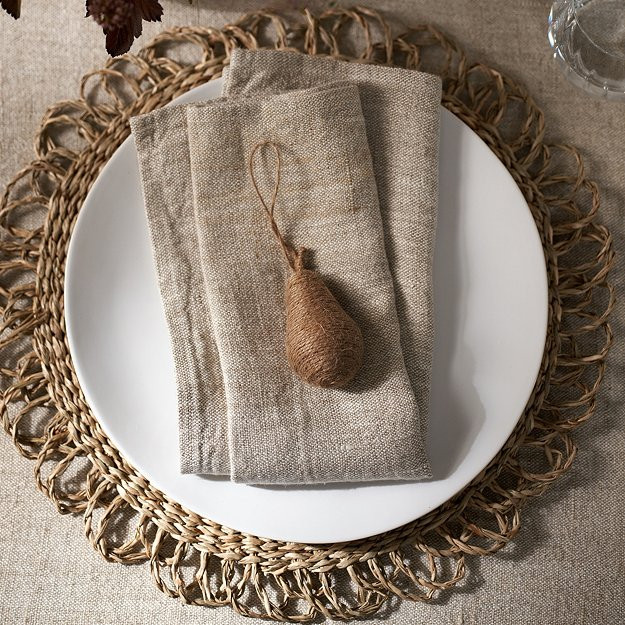 Jute Pear Decoration | The White Company (UK)