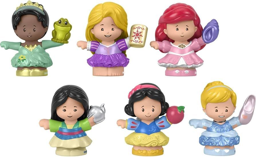 Fisher-Price Little People Toddler Toys Disney Princess Gift Set with 6 Character Figures for Pre... | Amazon (US)