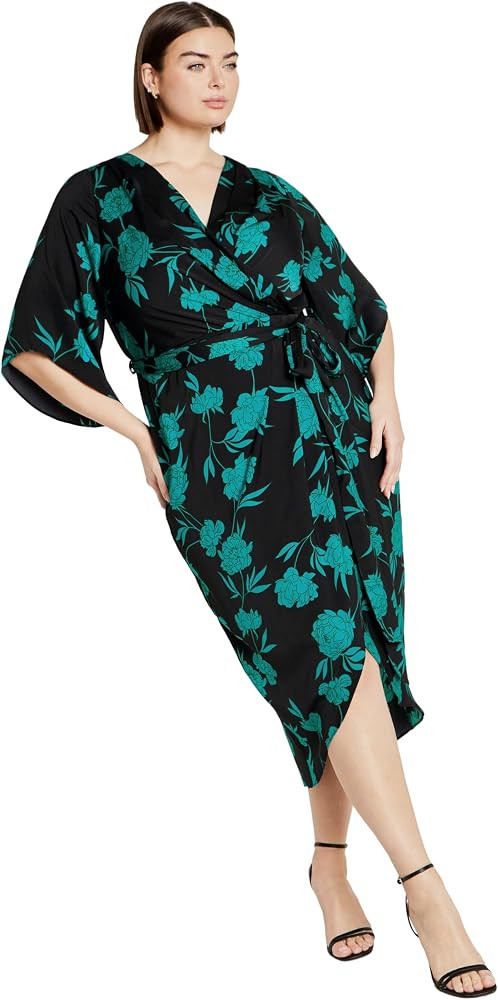 City Chic Women's Kimberly Print Maxi Dress | Amazon (US)