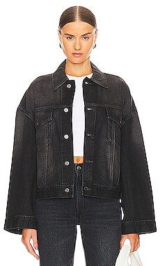 GRLFRND Christi Oversized Denim Jacket in Amsterdam from Revolve.com | Revolve Clothing (Global)