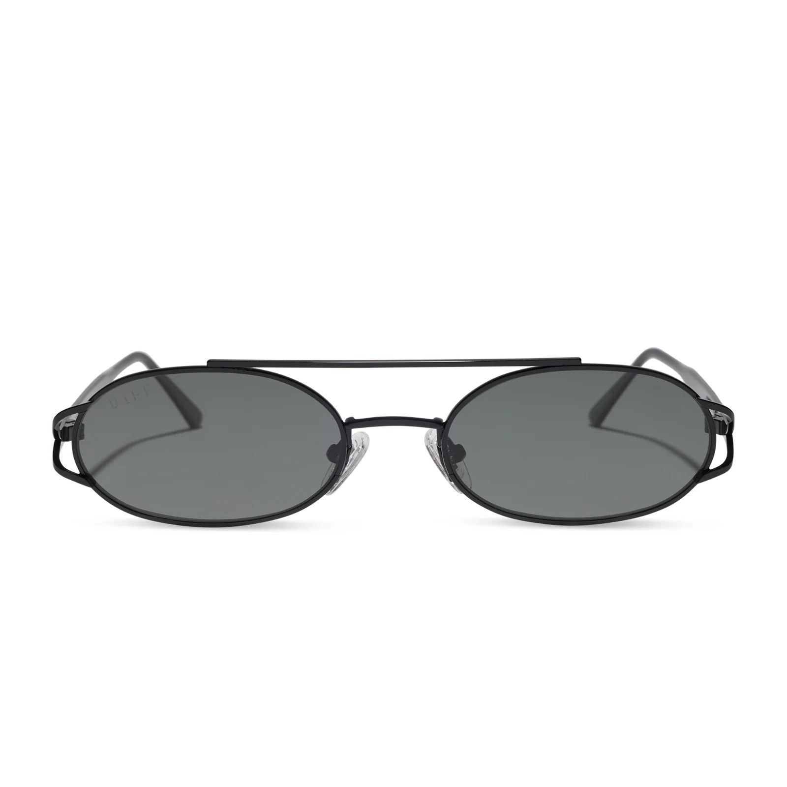 THE BROOKLYN - BLACK + GREY + POLARIZED + SUNGLASSES | DIFF Eyewear